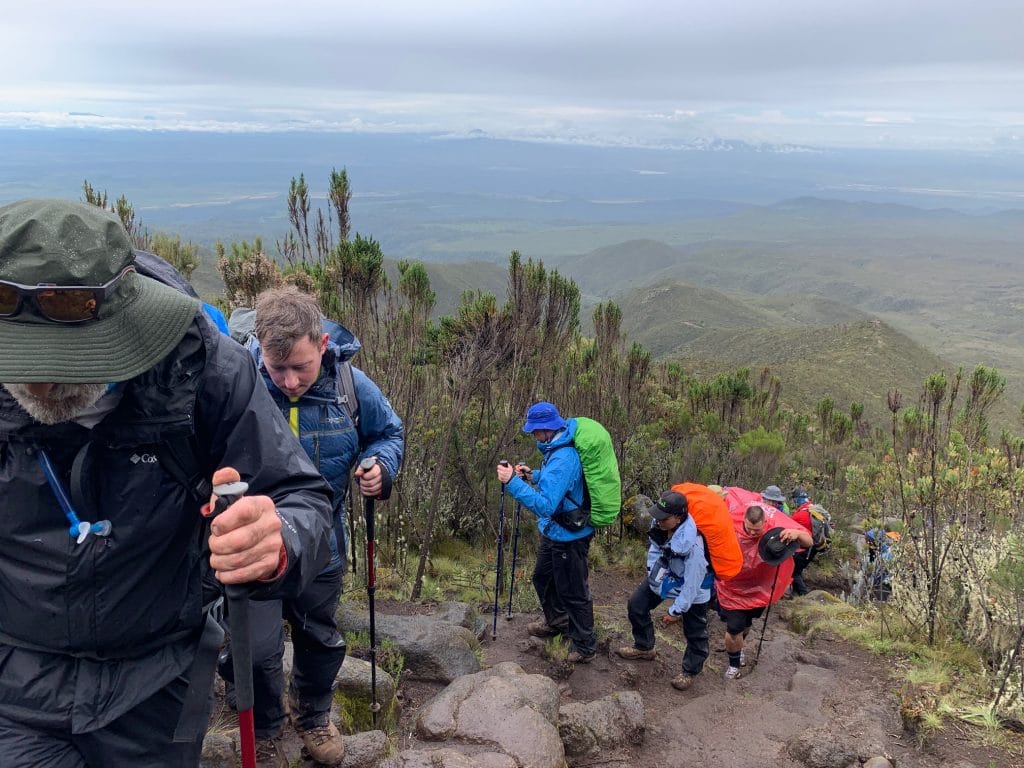 Mountain camp on the Kilimanjaro Lemosho Route